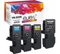ejet TK5230 Cartouche d'toner Compatible pour Kyocera ECOSYS TK-5230 pour Kyocera ECOSYS P5021cdn, M5521cdn, P5021cdw, M5521cdw (TK5230K TK5230C TK5230M, TK5230Y,4Pack)