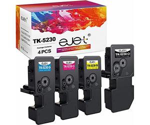ejet TK5230 Cartouche d'toner Compatible pour Kyocera ECOSYS TK-5230 pour Kyocera ECOSYS P5021cdn, M5521cdn, P5021cdw, M5521cdw (TK5230K TK5230C TK5230M, TK5230Y,4Pack)