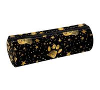 EJFICAHG Sac À Crayons Dog Paws Stars Dots Pattern (Pattes De Chien À Pois) Trousse À Crayons Trousse De Papeterie Trousse À Stylos Trousse À Cosmétiques Trousse De Maquillage