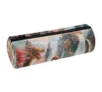 EJFICAHG Sac À Crayons Dragon Geisha Japonais Trousse À Crayons Trousse De Papeterie Trousse À Stylos Trousse À Cosmétiques Trousse De Maquillage