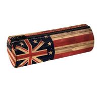 EJFICAHG Sac À Crayons Drapeau des États-Unis Et du Royaume-Uni Trousse À Crayons Trousse De Papeterie Trousse À Stylos Trousse À Cosmétiques Trousse De Maquillage
