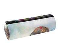 EJFICAHG Sac À Crayons Escargot À Fleurs Trousse À Crayons Trousse De Papeterie Trousse À Stylos Trousse À Cosmétiques Trousse De Maquillage