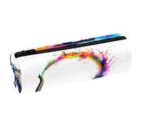 EJFICAHG Sac À Crayons Flamants Roses Oiseaux Reflets dans l'eau Trousse À Crayons Trousse De Papeterie Trousse À Stylos Trousse À Cosmétiques Trousse De Maquillage