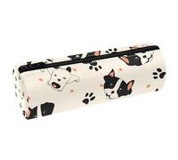 EJFICAHG Sac À Crayons Mignon Korgi Puppy Dog Paws Prints Trousse À Crayons Trousse De Papeterie Trousse À Stylos Trousse À Cosmétiques Trousse De Maquillage