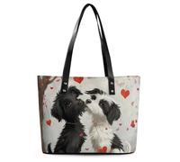 EJFICAHG Sacs À Main Pour Femmes Chiens Sous Un Arbre Fourre-Tout En Cuir Sacoche Pour Filles