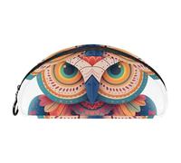 EJFICAHG Trousse À Crayons Chouette Colorée Mandala Trousse À Crayons Trousse À Stylos Pochette À Fermeture Trousse De Maquillage Et De Cosmétique Organisateur De Voyage