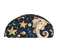 EJFICAHG Trousse À Crayons Hippocampe, Licorne Et Etoile De Mer Trousse À Crayons Trousse À Stylos Pochette À Fermeture Trousse De Maquillage Et De Cosmétique Organisateur De Voyage