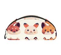 EJFICAHG Trousse À Crayons Set d'animaux Mignons Cartoon Trousse À Crayons Trousse À Stylos Pochette À Fermeture Trousse De Maquillage Et De Cosmétique Organisateur De Voyage