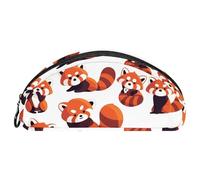 EJFICAHG Trousse À Crayons Set d'animaux Panda Rouge Trousse À Crayons Trousse À Stylos Pochette À Fermeture Trousse De Maquillage Et De Cosmétique Organisateur De Voyage