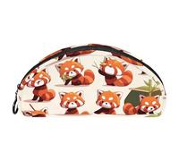 EJFICAHG Trousse À Crayons Set d'animaux Panda Rouge Trousse À Crayons Trousse À Stylos Pochette À Fermeture Trousse De Maquillage Et De Cosmétique Organisateur De Voyage