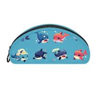 EJFICAHG Trousse À Crayons Set De Dauphins Mignons Trousse À Crayons Trousse À Stylos Pochette À Fermeture Trousse De Maquillage Et De Cosmétique Organisateur De Voyage