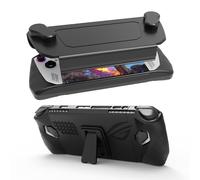 EJGAME Coque de protection ultra fine en TPU avec coque avant compatible avec ASUS ROG Ally, absorption des chocs, antidérapant et anti-rayures (noir)