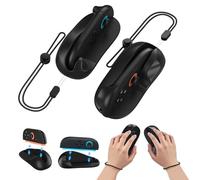 EJGAME Ergonomic FPS Gaming Mouse Grip Compatible with Nintendo Switch 2(2025) JoyCons, Mini Portable Mice for Drag x Drive Game Accessories,2 Pack (Black)