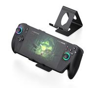 EJGAME Support de bureau compatible avec ROG Xbox Ally/Ally X/PlayStation Portal/Steam Deck/ROG Ally/X/Switch 2, support de console de jeu portable avec coussinet en silicone antidérapant (noir)
