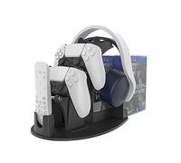 EJGAME Support pour manette de jeu, casque, télécommande multimédia et disque de jeu pour PS5/PS4/Xbox One/Series X/Switch Noir