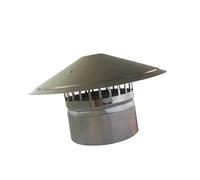 EJGMCNSGB Chapeau de cheminée Pluie Protection Ventilation Couvercle résistant aux intempéries 160mm Toit cheminée Protection pour Chauffage & Cool Pratique Ventilation extérieure Solution