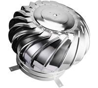 EJGMCNSGB Cheminée rotative en Acier Inoxydable 304 avec diffuseur Anti-Retour de Flamme, hotte de cheminée rotative, Couvercle de cheminée Rotatif Durable, système Anti-Retour de Flamme ()