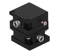 EJGMCNSGB Platine coulissante 25x25 mm | Réglage Fin Manuel par engrenage et Guidage en Queue d'aronde | pour équipements de Test/expérimentation Optique/positionnement précis