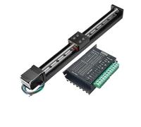 EJGMCNSGB Table coulissante CNC Mini Type T 50 mm 100 mm 250 mm 300 mm, Plateforme à Rail linéaire motorisée, kit d'entraînement Moteur Nema11, axe linéaire XYZ (250 mm et entraînement, Pas de 2 mm)