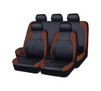 EJHJH Ensembles Housses Siège Voiture pour Jeep Cherokee Night Eagle/Limited/Overland, Cuir 5 Places Housse Siège Auto Avant Arrière Nonsli Protecteur Siège,Brown