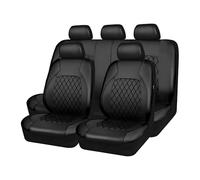 EJHJH Ensembles Housses Siège Voiture pour Jeep Cherokee Night Eagle/Limited/Overland, Cuir 5 Places Housse Siège Auto Avant Arrière Nonsli Protecteur Siège,Black