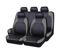 EJHJH Ensembles Housses Siège Voiture pour Jeep Cherokee Night Eagle/Limited/Overland, Cuir 5 Places Housse Siège Auto Avant Arrière Nonsli Protecteur Siège,Grey