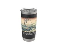 Ejiri dans la province de Suruga Hokusai Vintage Retro Art japonais Gobelet isotherme en acier inoxydable double paroi