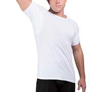 Ejis Homme Sueur sous-Pulls Preuve avec Sueur Pads Coton Petit Blanc
