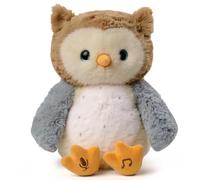 eJog Pup Peluche Hibou Interactif, Jouet Électronique Enregistre, Répète, Chansons, Danse, Doudou Apaisant, Cadeau pour Enfants