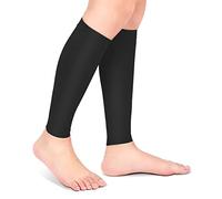 Ejoyous 1 paire de manchons de compression pour mollet - Pour homme et femme - Soutien du mollet - Compression - Manches de compression - Course et Recover, Noir , M
