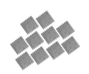 Ejoyous 10 Morceaux de Tapis de Mousse-plancher de Peluche, Tapis de Verrouillage de de Mousse de 30 X de 31 Cm (GRAY)