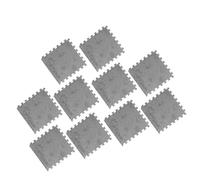 Ejoyous 10 Morceaux de Tapis de Sol en Mousse en Peluche, Tapis de Pied Mousse en Mousse Doux EVA Glissants pour Enfants pour la Chambre de Jeu 30 X 31 Cm (GRAY)