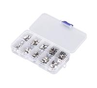 Ejoyous 100pcs Micro Mini MICI USB Female Connector Adaptter Replaying Remplacement, Plated USB Jack pour Les Produits de sécurité des Ménages Numériques, Utilisation Simple, Package Pratique,