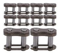Ejoyous 10pcs Maillon de chaîne de Bicyclette, 25H Chain Link Chaîne Boucle Mousqueton de Connexion Maillon Principal de Chain Master Links pour Vélo Mini Vélo VTT Karting Pit ATV Scooter