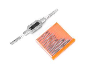 Ejoyous 10pcs Micro-tapage Set Set Mini-Vis de Bot à Vis Métrique M1 sur M3.5 à Haute Vitesse Résistant à l'usure Résistante à la Chaleur pour Les Horloges Accessoires de Machine avec Porte-Tapis