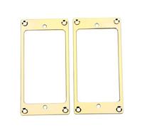 Ejoyous 2 Morceaux de Sonneries D'assemblage de Cadre Humbucker en Métal pour Guitares électriques STABLES Metal Construction Ajustement pour les Accessoires de Guitare Bricolage (GOLD)