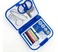 Ejoyous 2 Pack Kit de Boîte à Couture de Voyage Portable Boîtier en Plastique Mini Kit de Couture d'urgence avec Aiguilles Fils Ciseaux Boutons Compact 7 X 6,5 X 2 Cm pour la Maison Voyage Hôtel