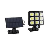 Ejoyous 240 LEDS Solar LUMIÈRE, 3000lm Bright LED Solar Blood Light avec Télécommande, IP65 Spotlight Solaire Imperméable pour les Jardins, les Allées, les Patios, les Terrasses avec Solaire avancé