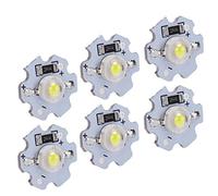 Ejoyous 25 Pièces Puces LED Base en Aluminium Lampe à LED Perles 5 V 3 W 200LM pour Bricolage Luminaires Lampes de Poche Projecteurs et Phares (Blanc pur 6 000 K à 6 500 K)