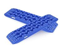 Ejoyous 2Pcs Piste de Récupération, 4 x 4 10T Planches de Traction de Déblocage Contre Sable pour véhicules Tout-Terrain Camping-Car Voiture Camion Bleu