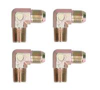 Ejoyous 4 Pièces Coude en Acier 3 8 Raccords de Tuyauterie Compresseur d'air plaqué Couleur 16 Mm Coude 3 8 pour Réparation et Remplacement de Tête de Pompe 1100 W 1500 W avec Finition sans Bavure