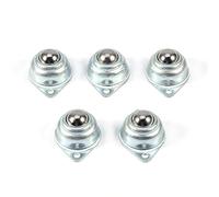 Ejoyous 5 Morceaux de Rouleaux de Rouleaux à Rouleaux Sphériques Boules de Transmission avec 2 Trous pour un Mouvement Flexible de Conteneurs de Matériaux Plats dans les Systèmes de