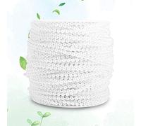 Ejoyous 50m/Roll 3mm DIY Chaîne de Perles, Guirlande de Perles Décoration De Gâteau Chaîne Perle Garniture Guirlande Brins Chaîne Faux Cristal Perle, Blanc