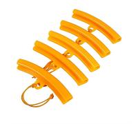 Ejoyous 5pcs Protection de Jante de Voiture, Changeur de Pneu de Voiture Protecteur de Jante Protecteur de Roue de Pneu pour Changement de Roue, Orange 15 cm