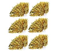 Ejoyous 6Pcs Cheerleading Pom Poms, 0.1kg / 6pcs Cheer Leader Poms Pompons Cheerleading avec 7 Couleurs à Choisir pour Utilisation Lors de Fêtes Jeux d'arène Cris de Célébration