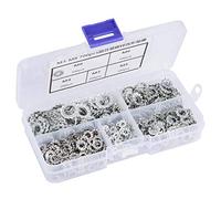 Ejoyous 700Pcs Rondelles Dentées Galvanisées, Rondelles de Blocage, M3/M4/M5/M6/M8