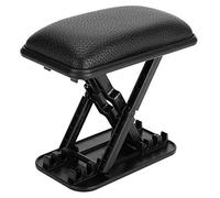 Ejoyous Accoudoir de Voiture, Repose-Bras Universel Réglable en Hauteur pour Main Gauche avec Coussin en PU épais, Design Antidérapant en Caoutchouc pour Un Confort de Conduite