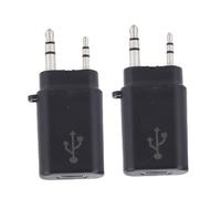 Ejoyous Adaptateur de Programmation Radio sans Fil, Adaptateur de Programmation Radio USB C 2 Broches en Métal ABS, Transfert de Données Stable pour Configuration de Bureau pour Ordinateur Portable