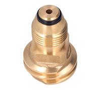 Ejoyous Adaptateur de Réservoir de en Laiton POL vers Connecteur de Conversion QCC1 avec Connexion Rapide, Joint de Fuite de Filetage à Gauche pour Chauffage de Gril, Camping-Car