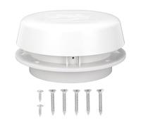 Ejoyous Aérateur de Toit de Caravane, Ventilateur de Toit de Camping-Car, évent de Sortie D'échappement Rond, Capuchon D'aération 155 Mm avec Grille pour Camping-Car Yacht